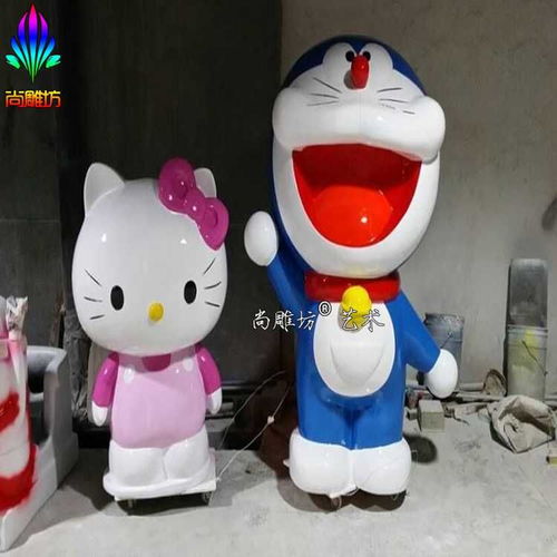 迪斯尼卡通动物玻璃钢雕塑 工艺品制作与展览摆件艺术